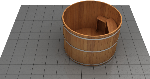 Oval Tub - Bathtub (600x338), Png Download