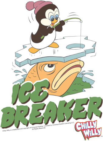 Chilly Willy Ice Breaker Juniors T-shirt - Chilly Willy Little Boys' Ice Breaker Childrens T-shirt (400x500), Png Download