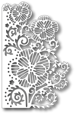 Triple Flower Edge - Tutti Designs Triple Flower Edge Die (301x450), Png Download