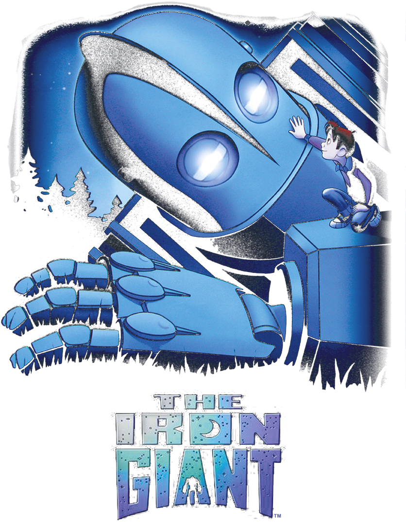 Iron Giant Giant And Hogarth Men's Crewneck Sweatshirt - Iron Giant (850x1118), Png Download