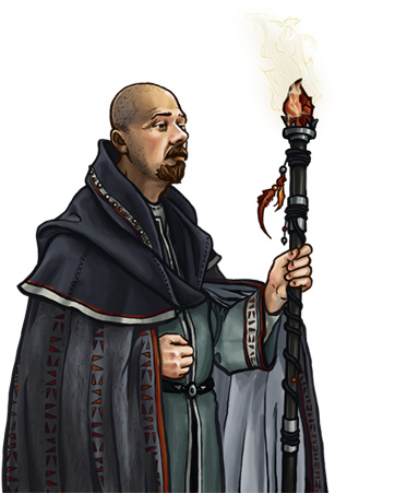 61, Mage-silver - Battle For Wesnoth Mage (407x450), Png Download