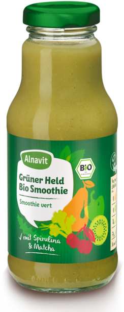 Organic Fruit & Vegetable Smoothie - Alnavit Bio Smoothie Rote Wonne, 250 Ml (455x613), Png Download