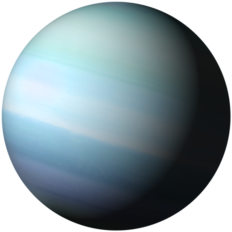 Water, Ammonia, And Methane, Surrounding A Small Core - Planet (800x800), Png Download