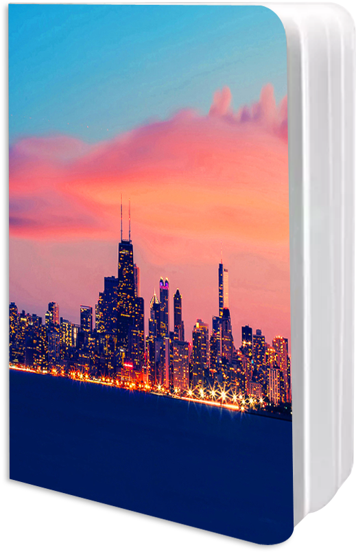 Ny Skyline Designer Notebook - Christmas Tree (900x1024), Png Download