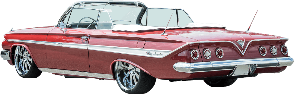 1961 Chevrolet Impala Ss Convertible - 1961 Chevrolet Impala Convertible Png (973x423), Png Download