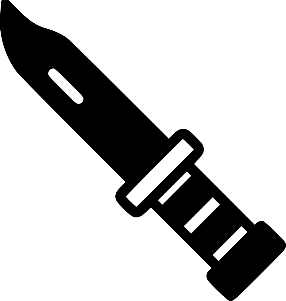 Knife Clipart Survival Knife - Knife Icon Png (932x980), Png Download