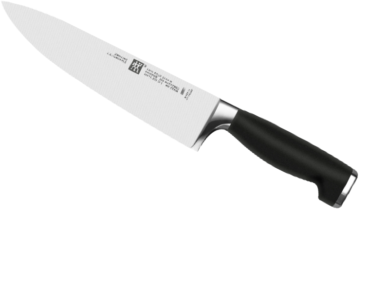 Twin Four Star Ii 8" Chef's Knife - Wusthof Ikon Blackwood 8 Chef Knife (800x800), Png Download