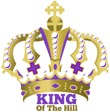 King Of The Hill - Gold And Purple Crown (380x385), Png Download