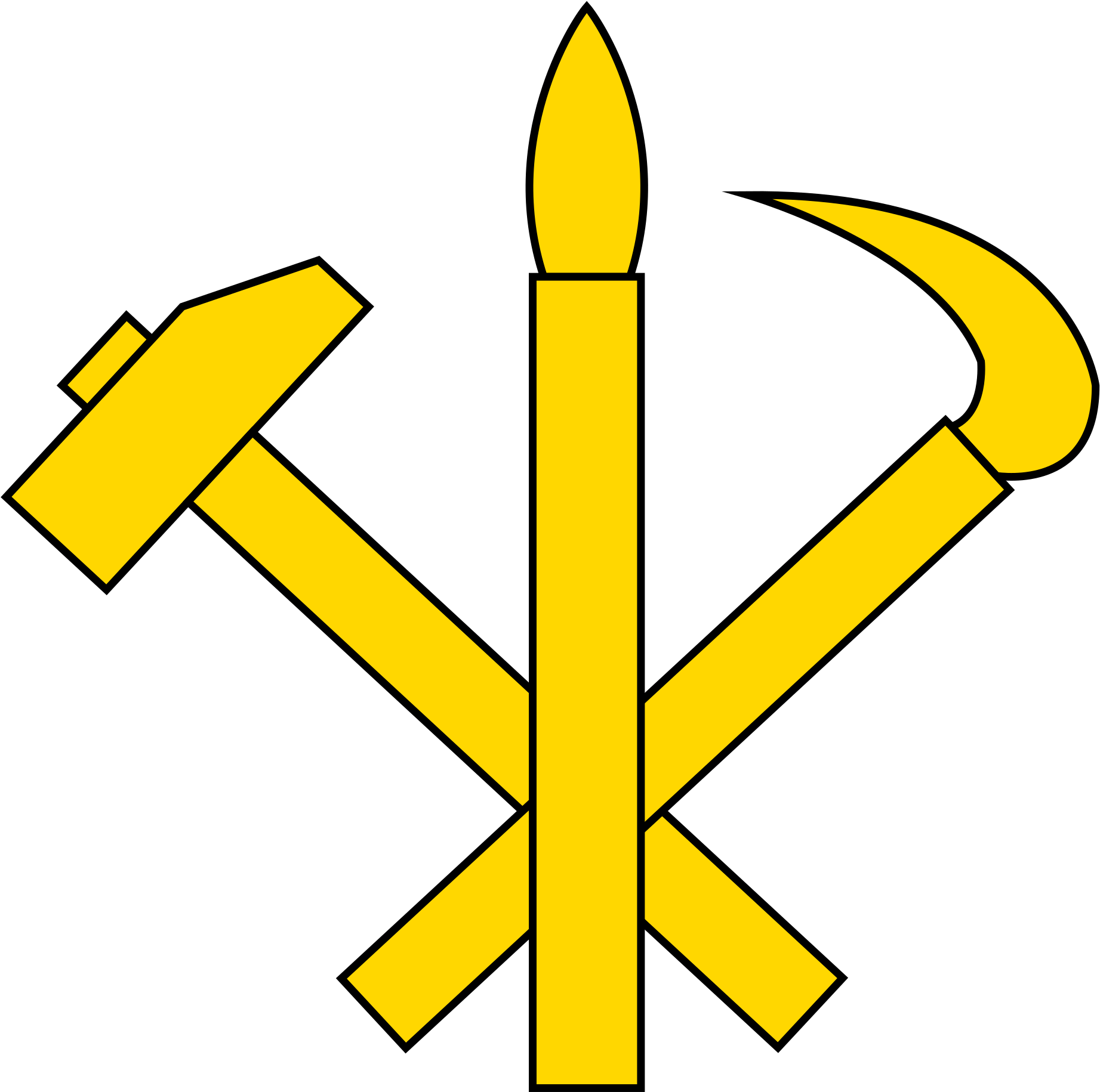 Open - Workers Party Of Korea Symbol (2000x1902), Png Download