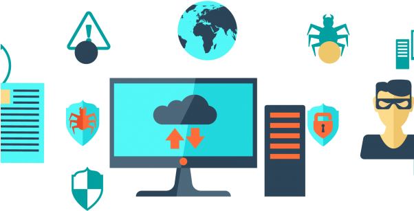 Antivirus - Black World Map Silhouette (601x316), Png Download