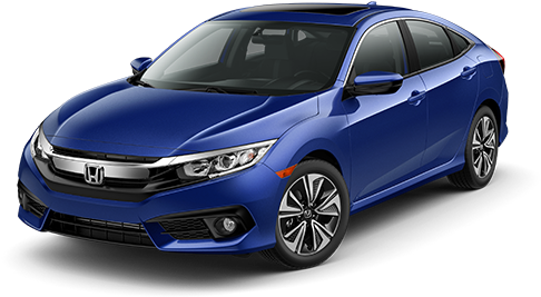 22 Pm 142614 Bn Ex 34front 9/22/2016 - Gray 2018 Honda Civic Ex (550x450), Png Download