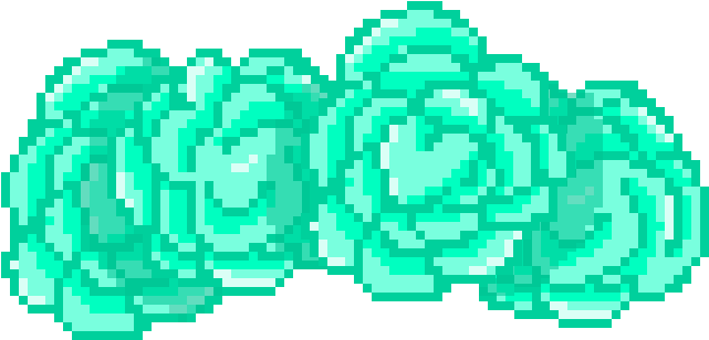 F2u Pixel Flower Crown By Birdurmurdur-darjyy7 - Green Flower Crown Png (720x720), Png Download