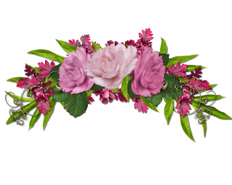 Flower Crown Overlays Picsart - Flores Png Pintura (760x608), Png Download