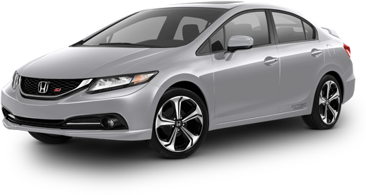 04 Am 129437 Tw Sinavi 34front 10/2/2014 - 2015 Honda Civic Si Silver (550x450), Png Download