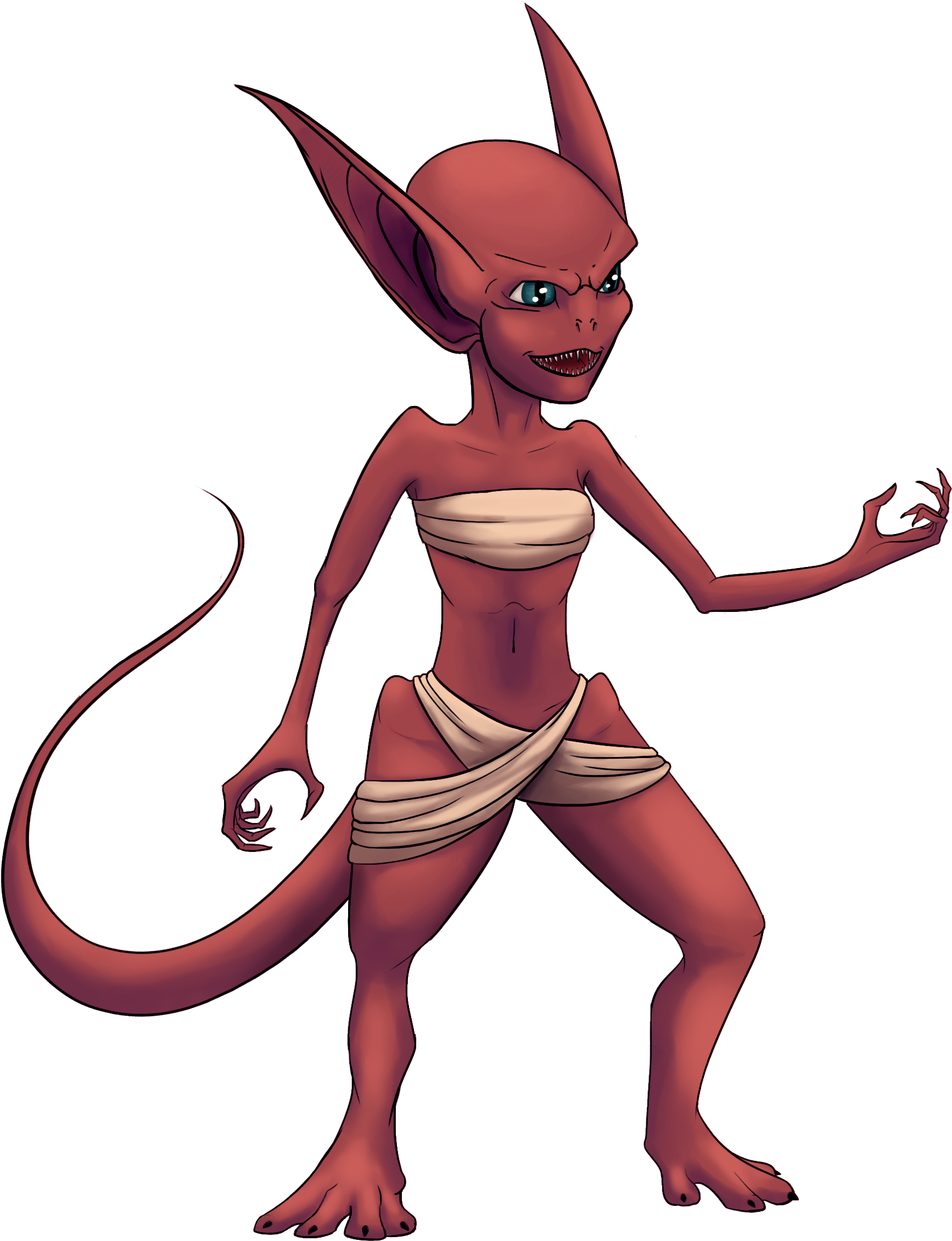 Imp - Thumb - - Drawing (2156x2532), Png Download