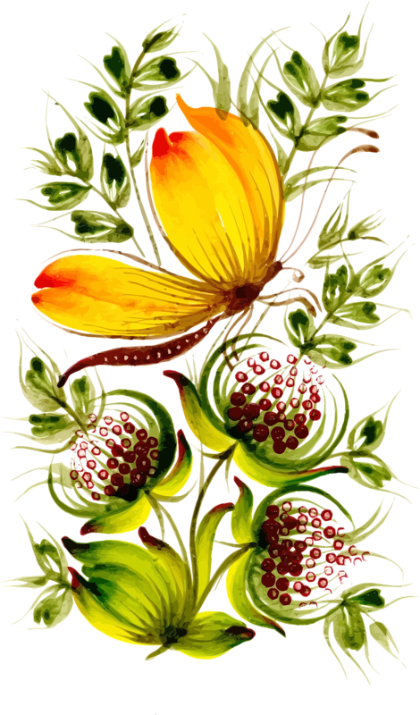 Фото, Автор Soloveika На Яндекс - Петриковская Роспись (470x800), Png Download