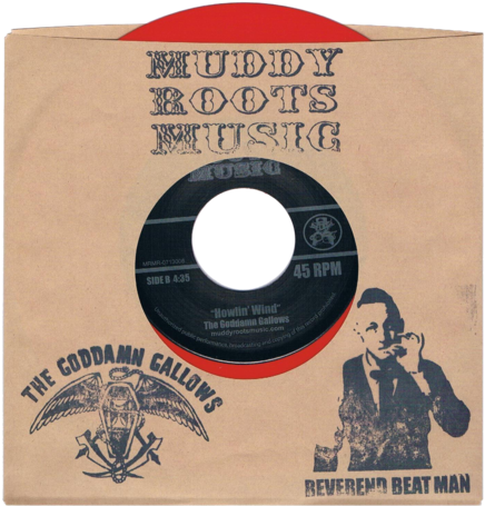 Red Vinyl Reverend Beat Man/goddamn Gallows 7" Record - Cd (459x480), Png Download