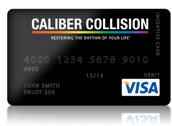 Valid Only For Previous Caliber Collision Customers - Visa Custom Credit Card (350x350), Png Download