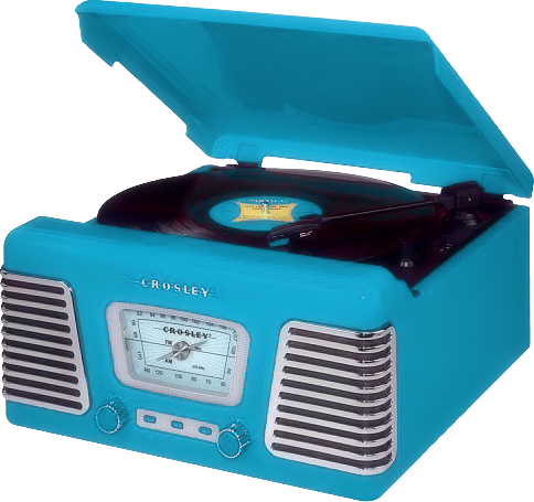 Record Player Played 78 & - Vintage Red Record Player (484x455), Png Download