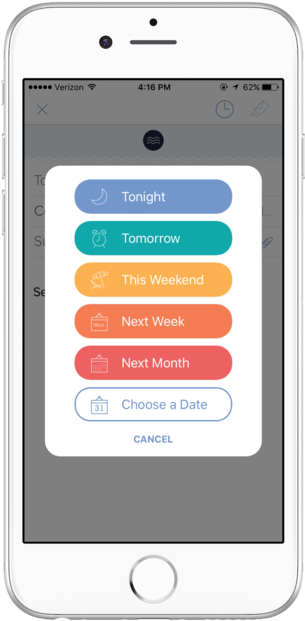 Email App Iphone6 Schedule (1000x667), Png Download