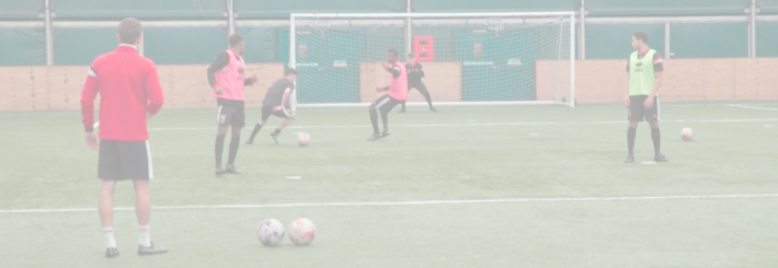 Turn, Shoot, Score Every Time - Indoor Soccer (710x245), Png Download
