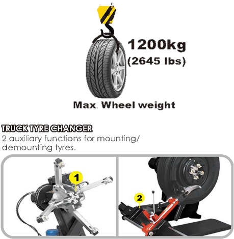 Truck Tire Changer U 296 Tire Changers, Touchless Tire - Hankook Ventus V12 Evo K110 Tyres 205/50zr15 86w Tl (500x500), Png Download