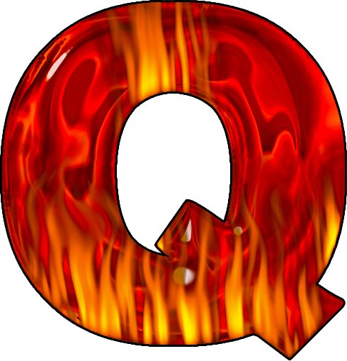 Alphabets Hot Letter Q Png (490x509), Png Download