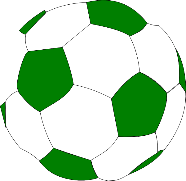 This Free Clipart Png Design Of Green Soccer Ball Clipart - Transparent Background Soccer Ball Clipart (600x583), Png Download