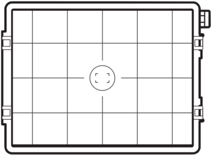 Focusing Screen - H4d-60 Grid - Hasselblad Focusing Screen - H4d-60 Grid, Screens, (600x600), Png Download