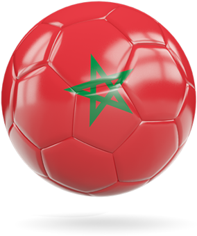 Morocco Soccer Ball Flag Png (640x480), Png Download