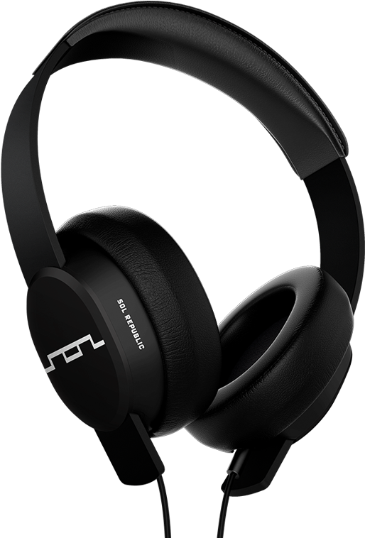 Master Tracks Around-ear Headphones Black - Sol Republic Headphones (800x800), Png Download