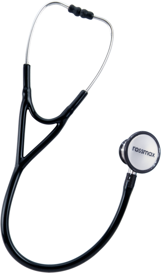 Cardiology Stethoscope - Rossmax Eb600 Stethoscope (black) On Offer (1000x1000), Png Download
