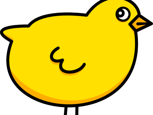 Baby Chicken Cartoon - Yellow Chicken Cartoon Png (640x480), Png Download