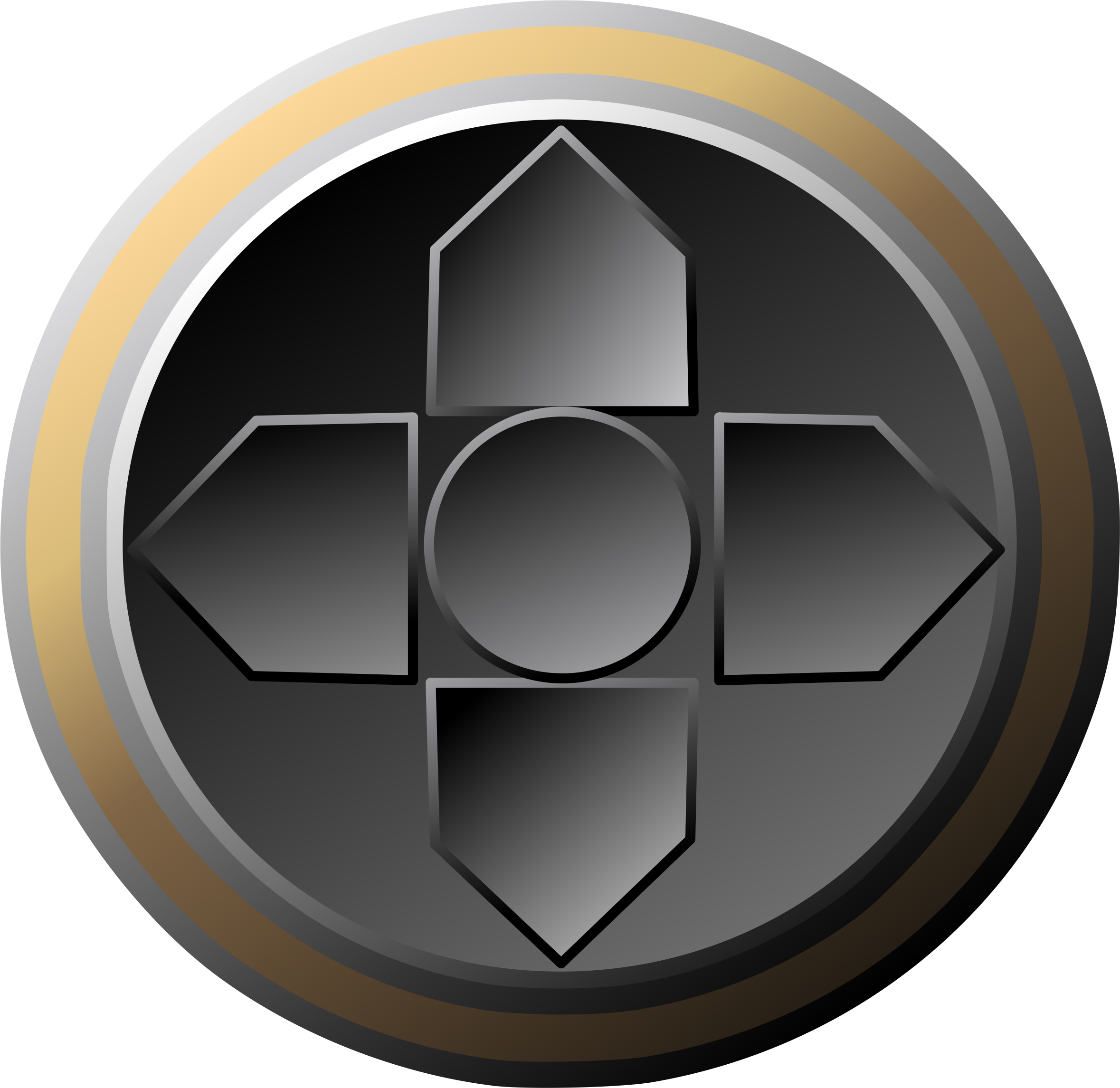 This Free Icons Png Design Of Device Direction Pad (2358x2291), Png Download