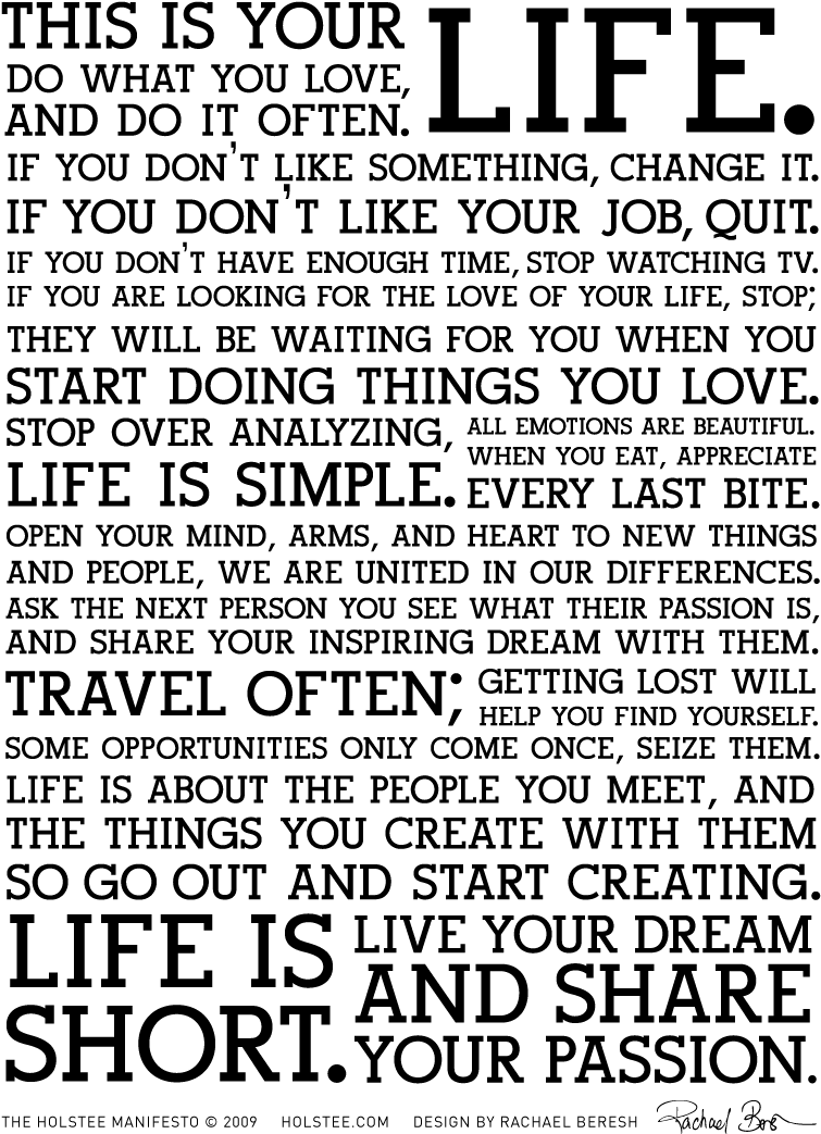 Manifesto - Mission Statement About Your Life (864x1152), Png Download