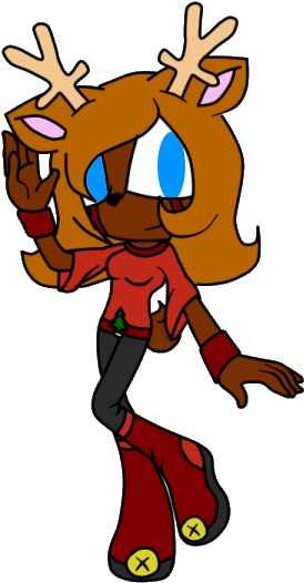 Christmas Adoptable Reindeer Auction Open By Misteria - Doctor Eggman (329x558), Png Download