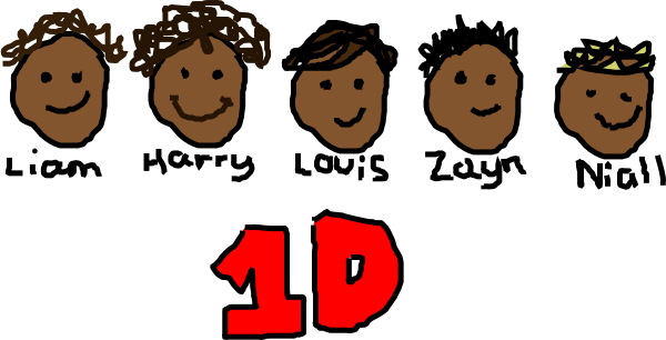 One - One Direction Clip Art (600x306), Png Download