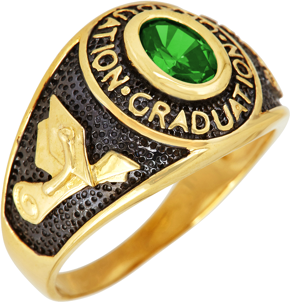 Gold Graduation Cap Png - Class Ring (1000x1130), Png Download