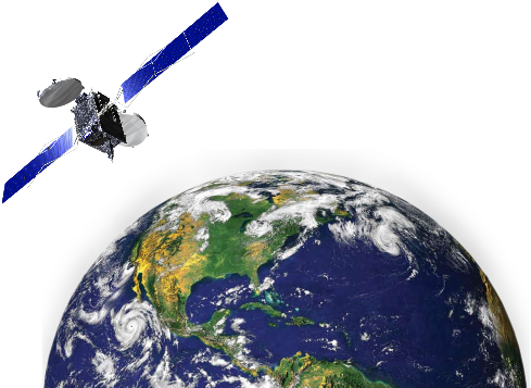 Imagens De Satélite - Transparent Background Earth Png (561x359), Png Download