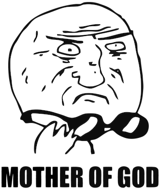 Esta Cara Se Emplea Cuando Has Visto Algo Dicifil De - Memes Faces Mother Of God (564x423), Png Download