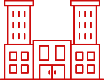 Hotel Valet Parking Icon - Hotel Para Dibujar Facil (419x323), Png Download