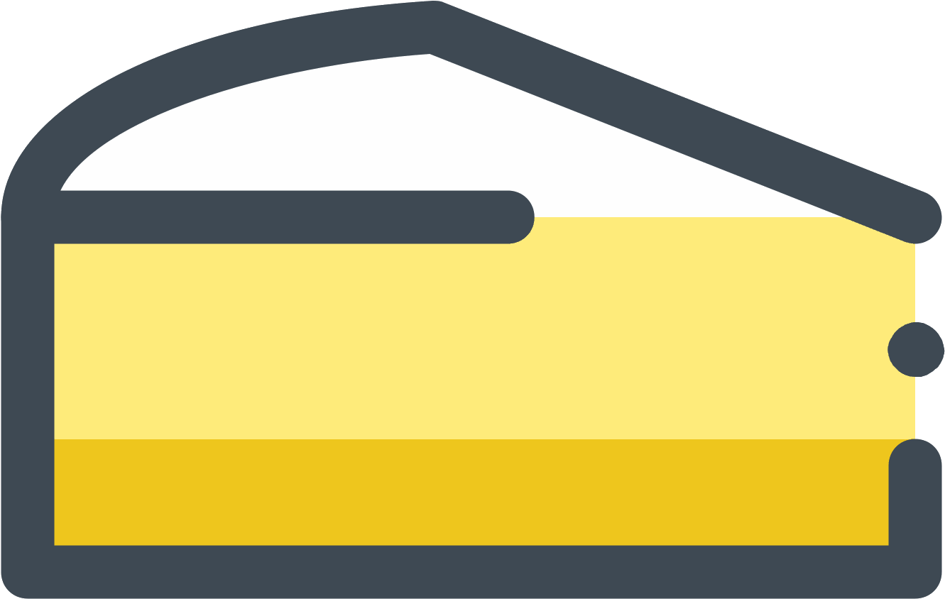 Piece Of Lemon Cake Icon - Cake Piece Icon (1600x1600), Png Download