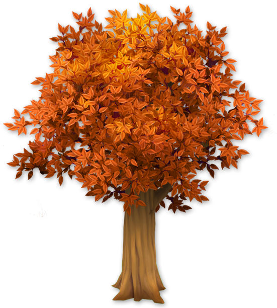 Orange Tree Deco - Wiki (615x615), Png Download