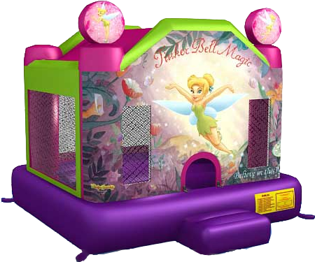 Tinker Bell Moonbounce - Unique Industries Disney's Fairies Tinker Bell Theme (461x391), Png Download