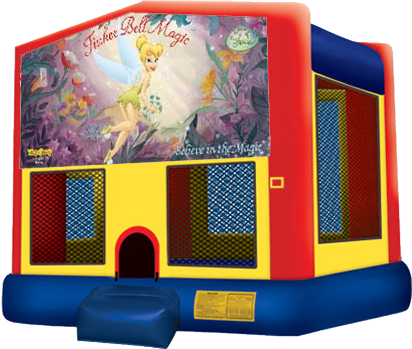 Tinkerbell Bouncer From Awesome Bounce Of Michigan - Pj Mask Bounce House (864x792), Png Download