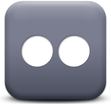 Flickr Icon Png - Flickr (382x372), Png Download
