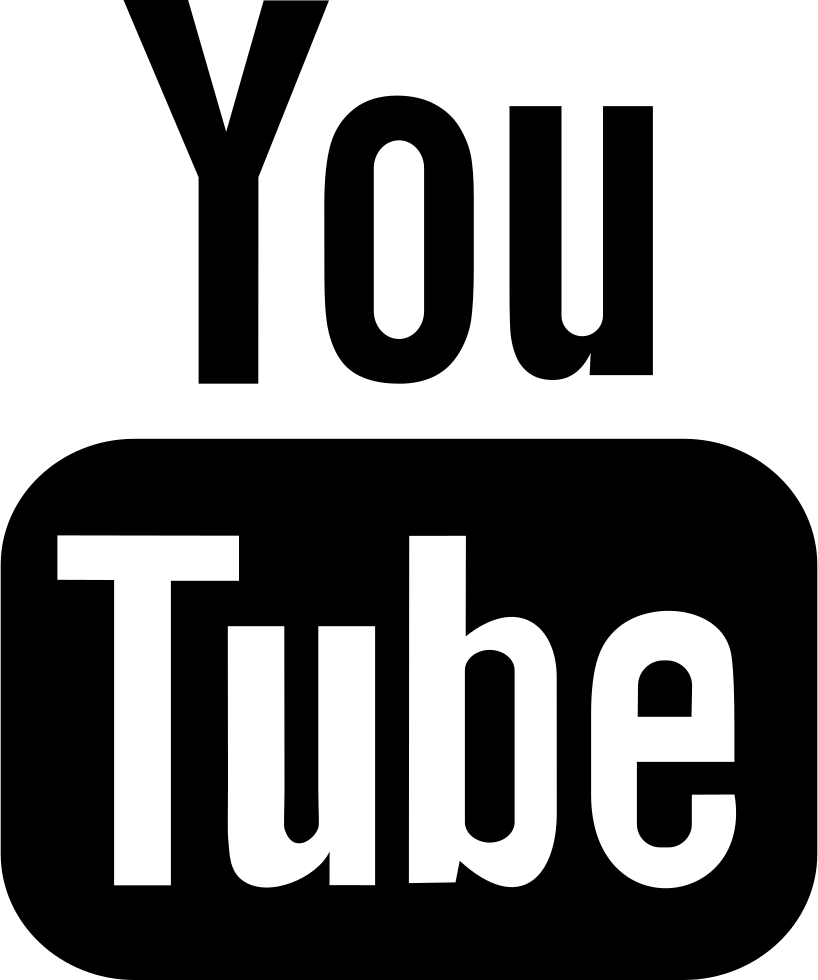 Youtube Free Icon - Youtube Logo Black Png (818x980), Png Download