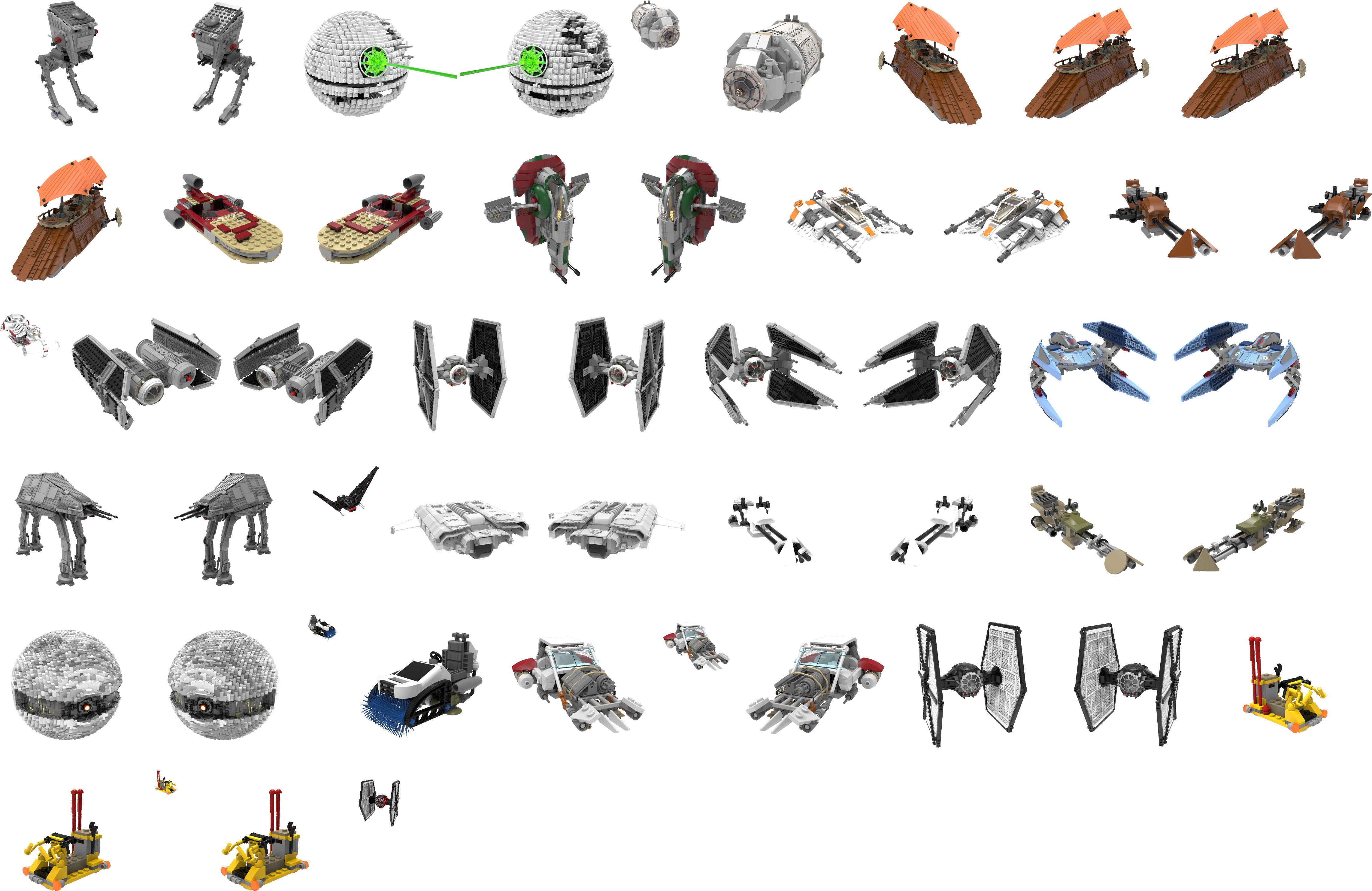 Click For Full Sized Image Vehicle Icons - Lego Star Wars: The Force Awakens (4708x3107), Png Download