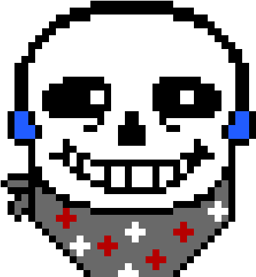 My New Ps4 Icon - Sans Undertale Pixel (450x410), Png Download