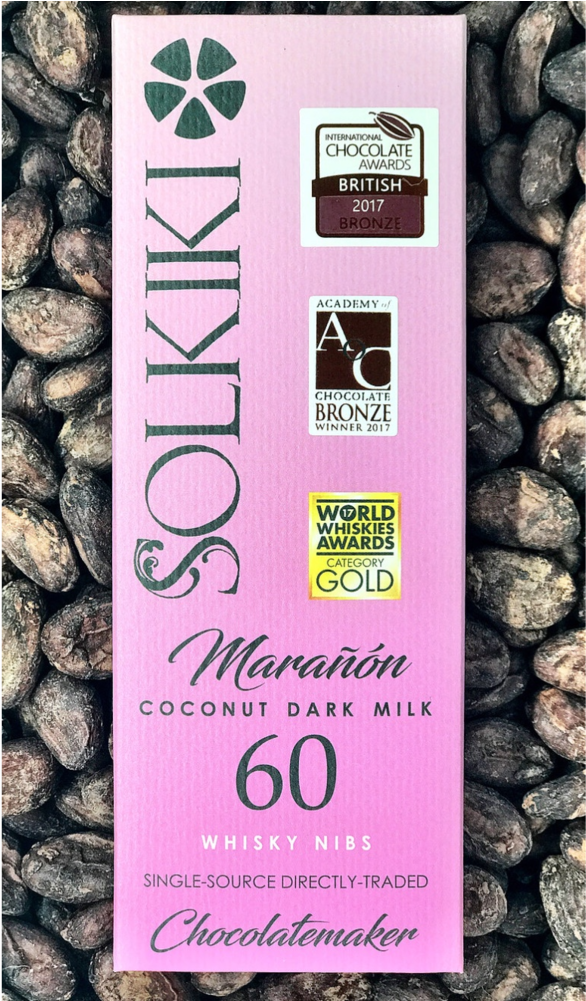 Maranon 60 With Whisky Nibs, No Alcohol (1000x1000), Png Download